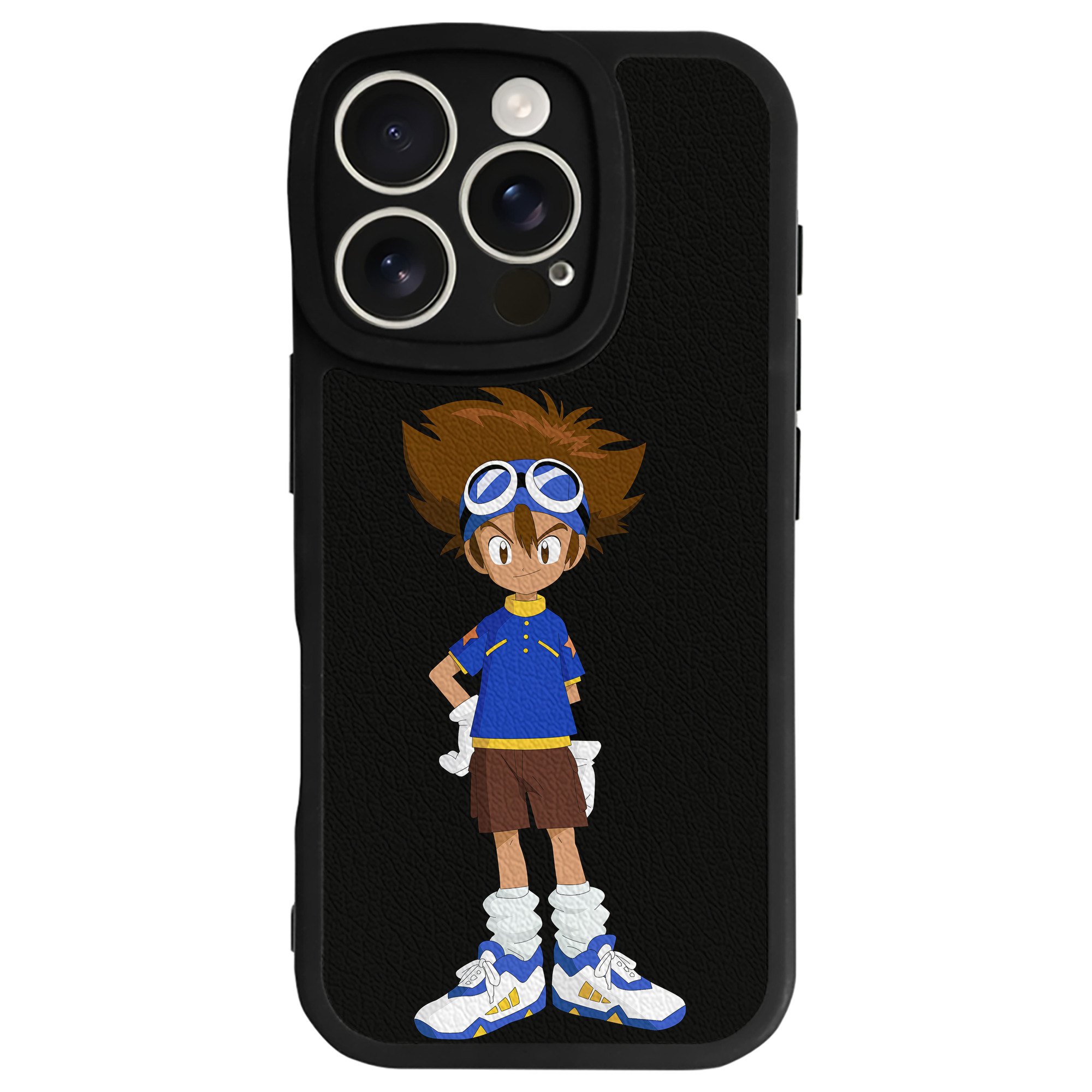（画像用） Digimon デジタルモンスター/デジモン 【iPhone 16シリーズ対応】シリコンスマホケース（レザー調） 材質：シリコン